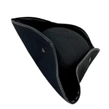 Caribbeans Pirate Hat Adjustable Unisex-pirate hat pure blac