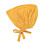 Women's Hijab Caps Soft Elastic Tie Back Bonnet-turmeric 1