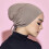 Women's Hijab Caps Soft Elastic Tie Back Bonnet-turmeric 6