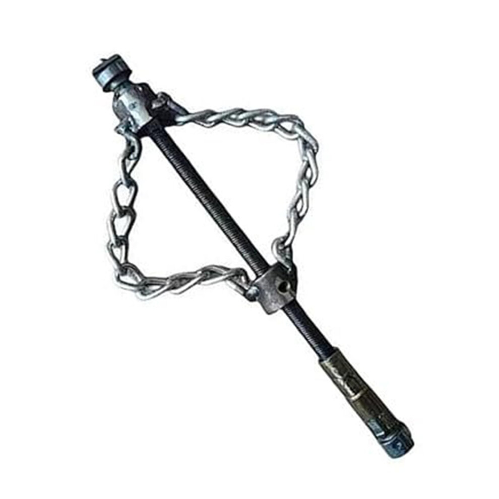 Flexible Shaft Drain Cleaner Strength Metal Chain With Interchangeable Heads Manual Descaling Tool For Clog Removal 9339159496664