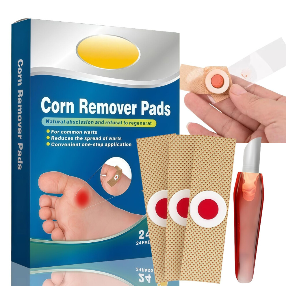 Corn Remover Pads 24 Pcs For Feet And Hands Verruca Treatment Deep Verruca Removal Patches Painless Warts Remover
