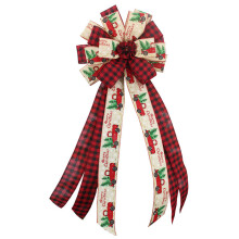 Timeless Christmas Tree Decoration, High Quality Burlap Material in Large Red and Black Buffalo Plaid, Exquisite Fiber Texture for Memorable Celebrati