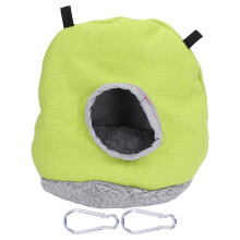 Nid d'oiseau au design adorable, mignon et chic, douillet et chaud en peluche douce, maisonnette/hamac pour oiseaux de petite et moyenne taille,