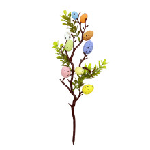 Ovos de Páscoa de resina para arranjos florais de primavera, materiais de artesanato DIY, enfeites decorativos de Páscoa, ovos salpicados em tons