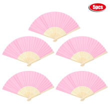 Leques de papel dobráveis artesanais, leques de mão com nervuras de bambu e cabo ergonômico, ideais para decoração de casamentos e como