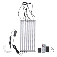 Luz de cultivo para plantas de interior, luzes LED de espectro completo com função de temporizador aprimorada e LEDs de diodo de alta eficiência,