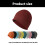 Winter Knitted Hat High Visibility Windproof Cycling Hat-White 4