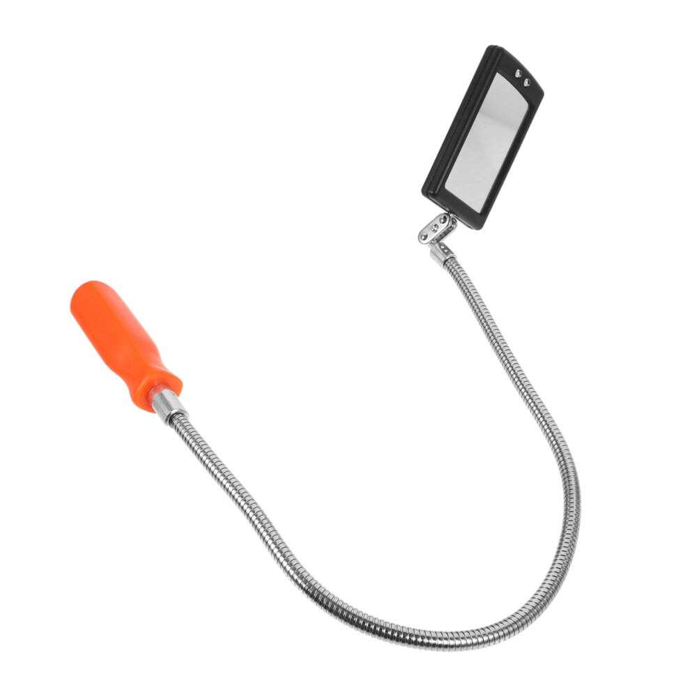 Telescopic Adjustable Inspection Mirror Rectangle Lens, Flexible Arm Tool For Reach Areas, Professional And Diy 9105992476176