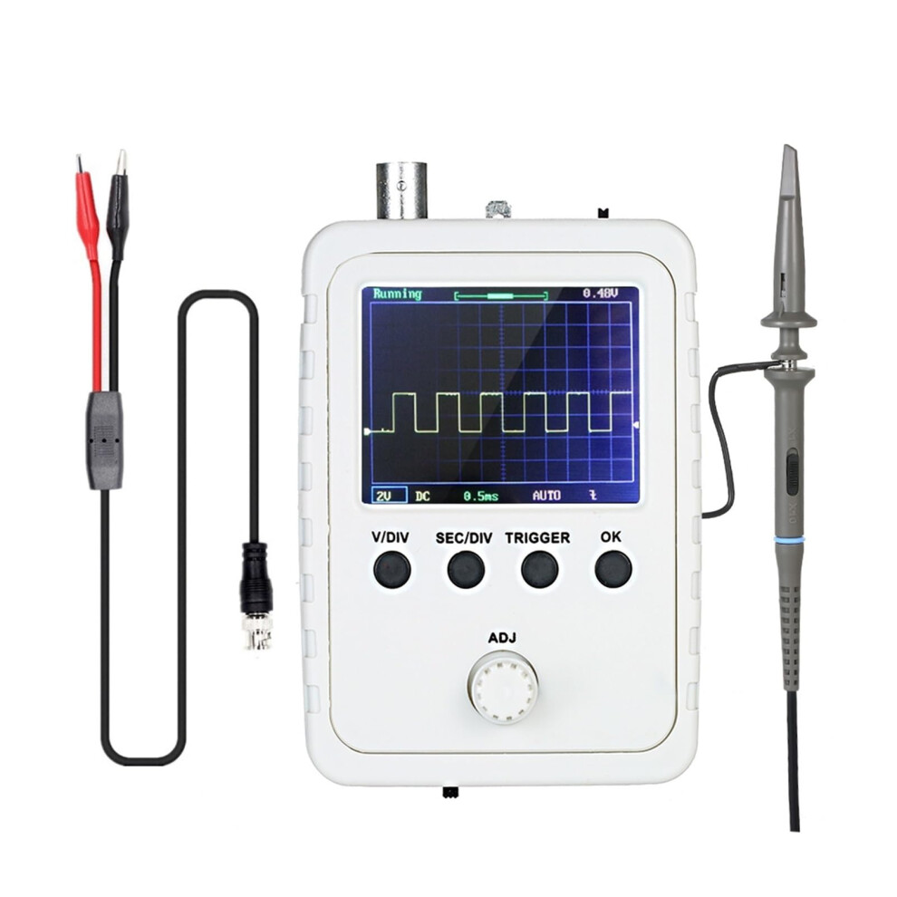 2.4' Color Display Screen Mini Oscilloscope Handheld Digital Oscilloscope 0200Khz Bandwidth 1M Sampling Rate With Probe 9323874234502
