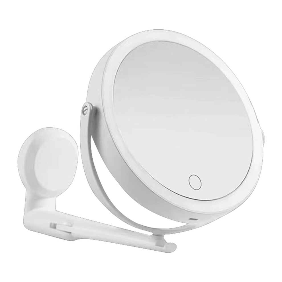 Lighted Makeup with Magnification Wall Mounted DoubleSided LED Mirror, 3Color Dimmable, Rechargeable, Touch Control