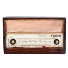 Vintage Radio-kortsæt Elegante lykønskningskort med kuverter Retro-stil takkekort til alle lejligheder Miljøvenlig PVC-vinyl Stilfuld