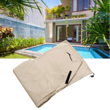 Open Air Schwimmbadabdeckung Wasserdicht Outdoor Schwerlast 490*96cm Beige