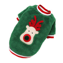 Maglione per cani per le festività, maglione per animali domestici con motivo natalizio classico, cappotto imbottito in materiale confortevole per