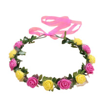 Bride Floral Headbands Flower Headbands Women-yellow rose red