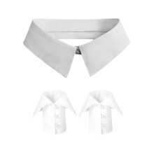 False Elaborate Half Shirt Blouse False-Pointed collar knitt