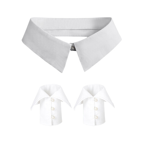 False Elaborate Half Shirt Blouse False-Pointed collar knitt