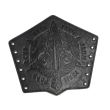 Medieval Leather Armguards Unisex Wristbands-FAS050BK1 piece