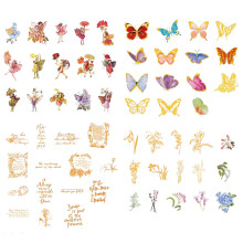 Scrapbooking Aufkleber, 120 Stück Vintage Scrapbooking Sticker Set, Wasserdichte klare Feen Scrapbook Aufkleber, für ,DIY Fotoalbum, Tagebuch