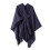 Oversized Warm Shawl Wrap Open Front for Women Open-Navy Blue 1