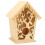 DIY Ταΐστρα Πουλιών Φυσικό Ξύλινο Στολίδι Birdhouse για Διακόσμηση Κήπου Φύλλα Δέντρου 2