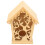 DIY Ταΐστρα Πουλιών Φυσικό Ξύλινο Στολίδι Birdhouse για Διακόσμηση Κήπου Φύλλα Δέντρου 6