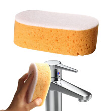 Honeycomb Sponge, Dishwashing Scrubber, Fabric Kitchen Sponge Block, Honeycomb Rubber, Bathroom Cleaning Sponge