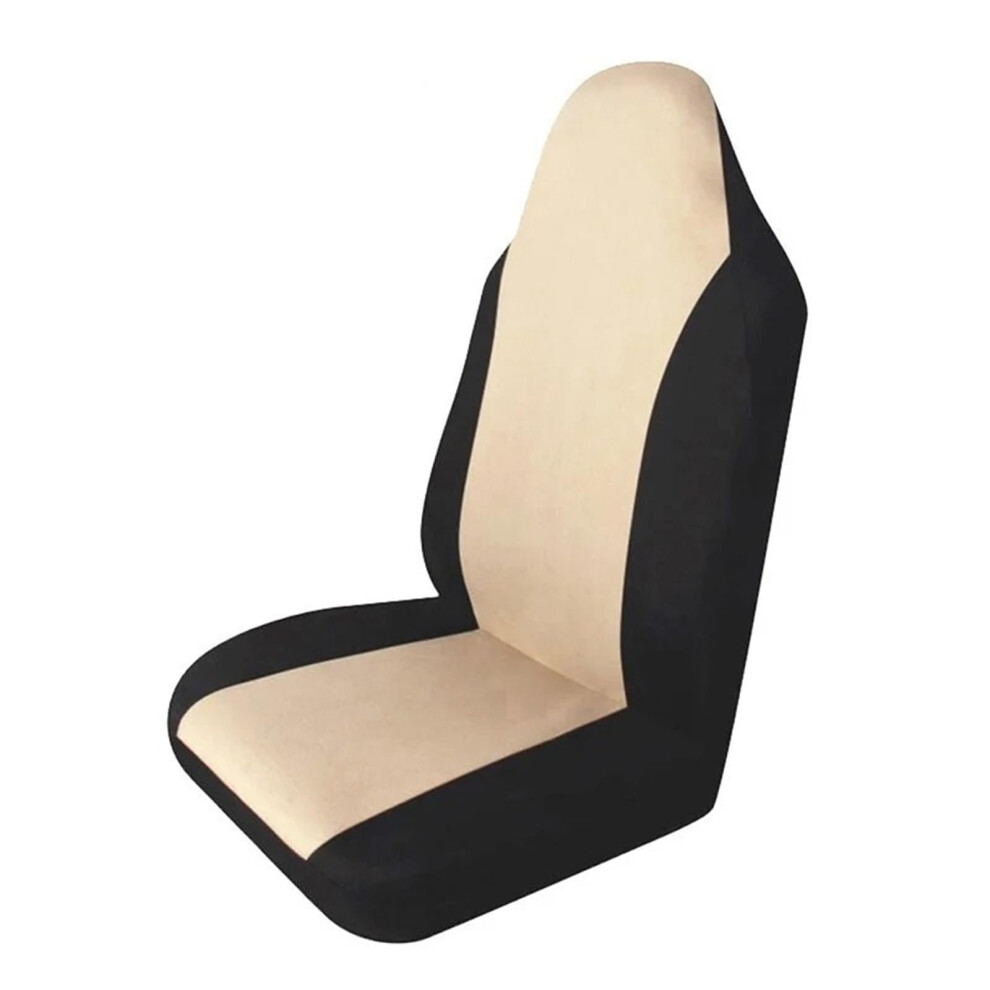 Car Seat Cushions Universal Doublemesh Covers 1/2Piece Fits Most Cars Beige 9105992478996