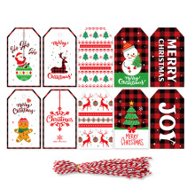 Attraktive und exquisite Dekorationen für Weihnachtsgeschenkanhänger, festliches Design-Bastelpapier