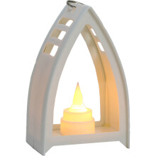 Weihnachtslaterne für die Heimdekoration, exquisite und langlebige Konstruktion, Vintage-Schneekugel mit warmweißem LED-Licht, weihnachtlich