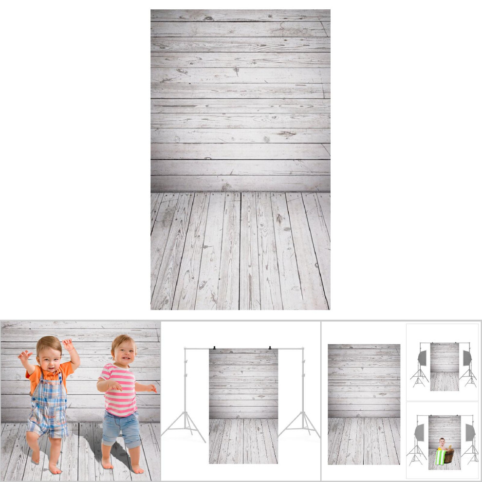 Newborn Baby Photography Backdrop - Vintage Wood Fabric For Studio K-9882 Grain 7901364322766