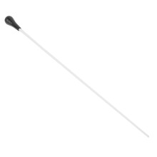 Black ABS Plastic Handle Musical Conductor Baton 15 Inch White Gift For Musicians