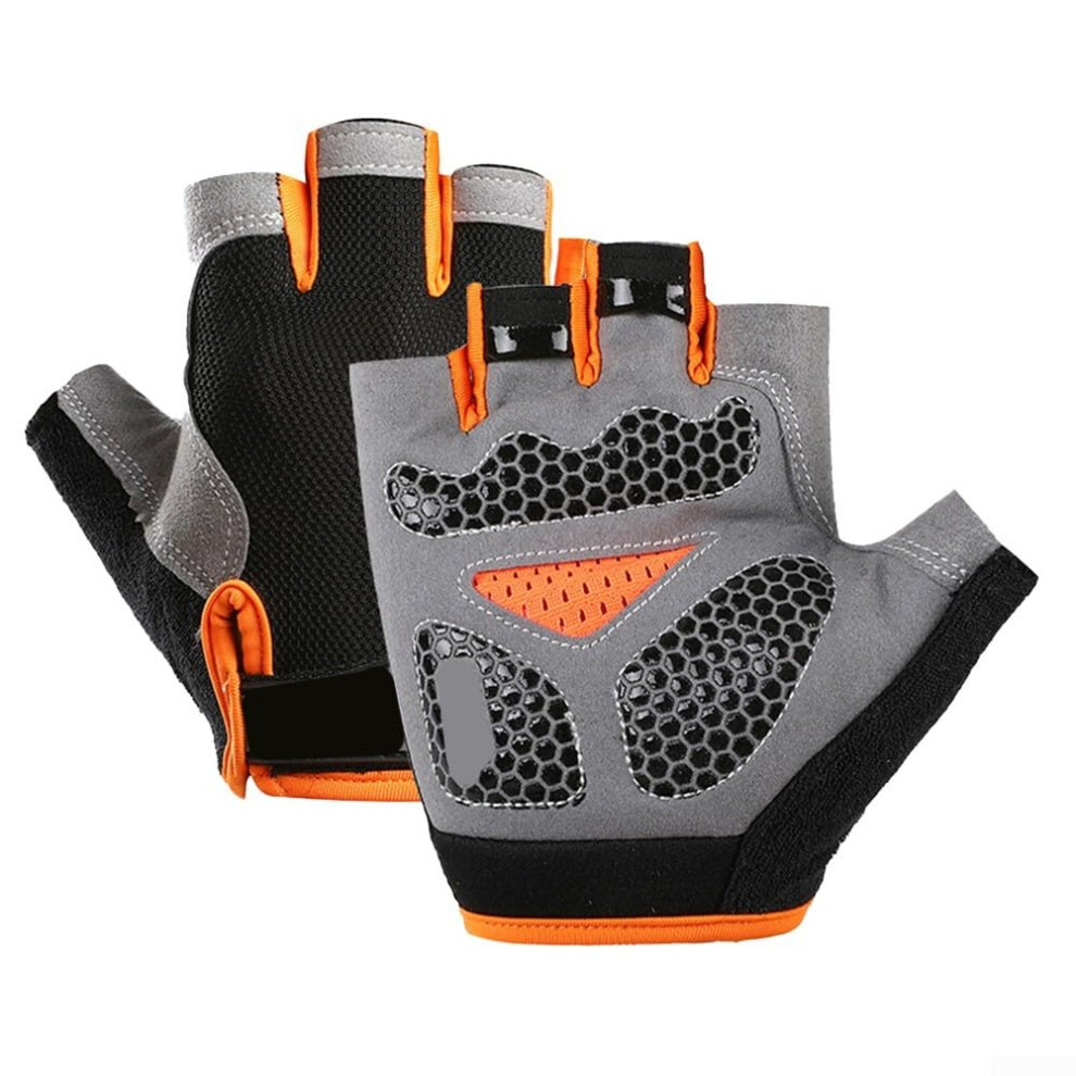 Half Finger Gloves Breathable Non Slip For Motorcycle Riding And Sports Size Xl 9067246090722