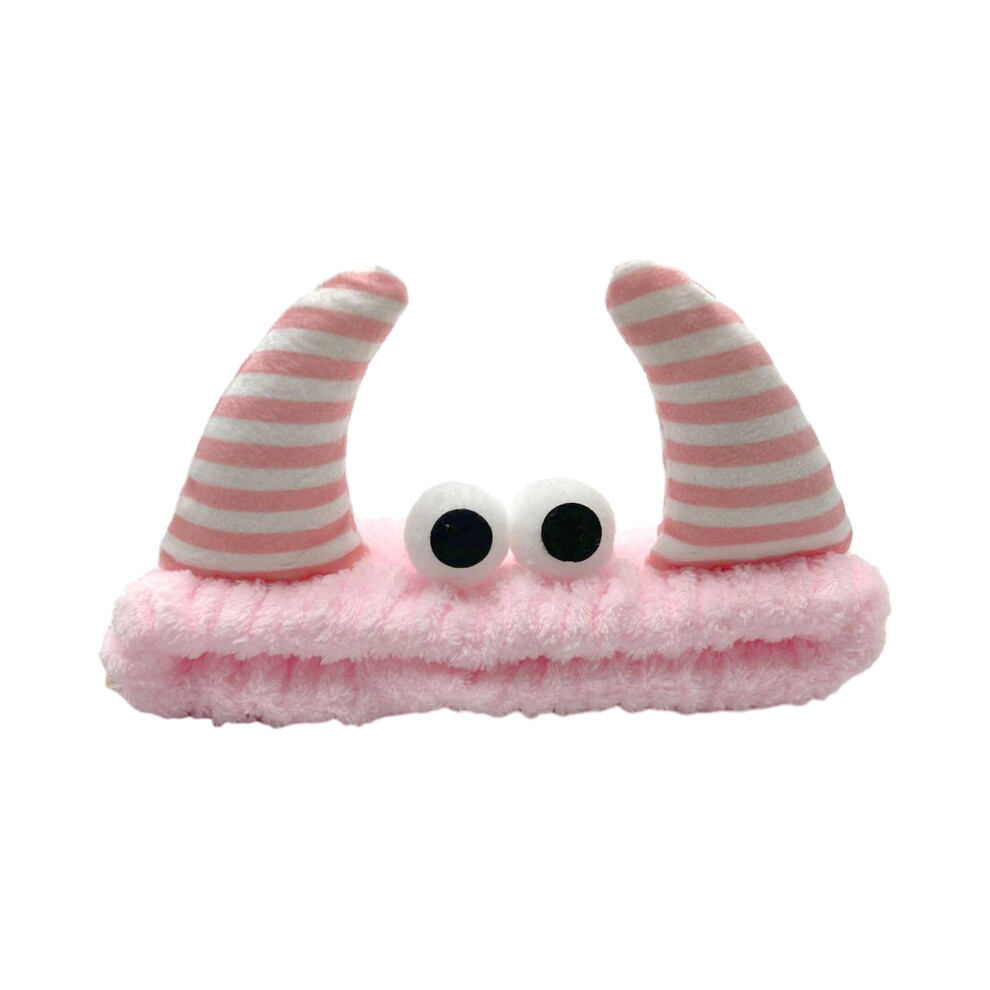 Women's Pink Adorkable Colorful Horn Hair Bands For Photo Studios