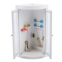 Premium handgefertigtes 1:12 Holz-Duschzimmer für Mini-Puppenhäuser