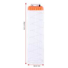 Nachfüllmagazin für Darts 6/12/18 Schuss, Transparent Orange