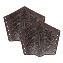 Medieval PU Leather Armguards Adjustable Wrist-FAS050CF1 pair