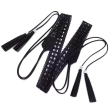 Cowgirl Waist Belt for Girls Street Dance Prom Stage-Black