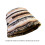 Winter Stripe Pattern Crochet Bucket Hat Ladies Commute-Blue 4