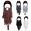 Elastic Windproof Beard Hat Balaclava-Skull red beard child 5