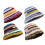 Winter Stripe Pattern Crochet Bucket Hat Ladies Commute-Blue 2
