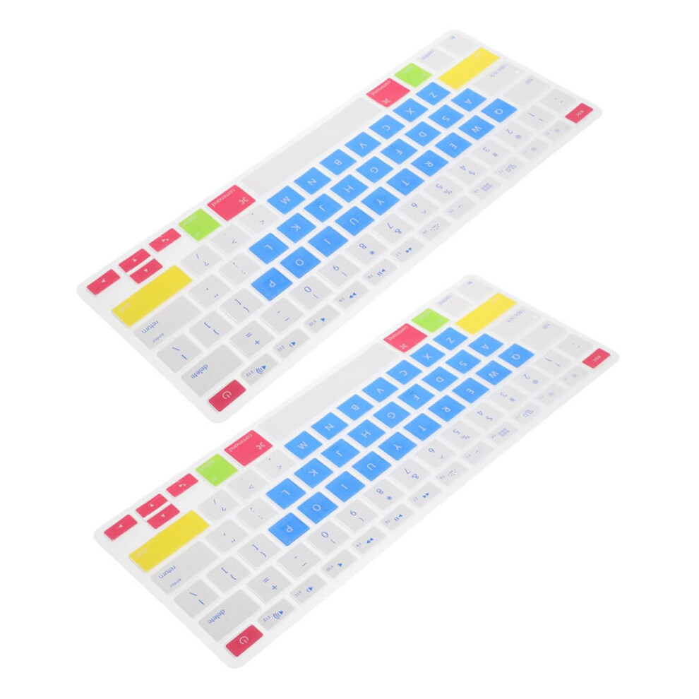 Silicone Keyboard Cover For Laptop 2Pcs Dustproof Scratch Resistant Keyboard Protector Film 9323874235677