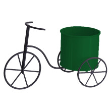 Macetero de bicicleta inspirador de creatividad, macetero decorativo para uso en interiores y exteriores, de hierro, contenedor vintage para