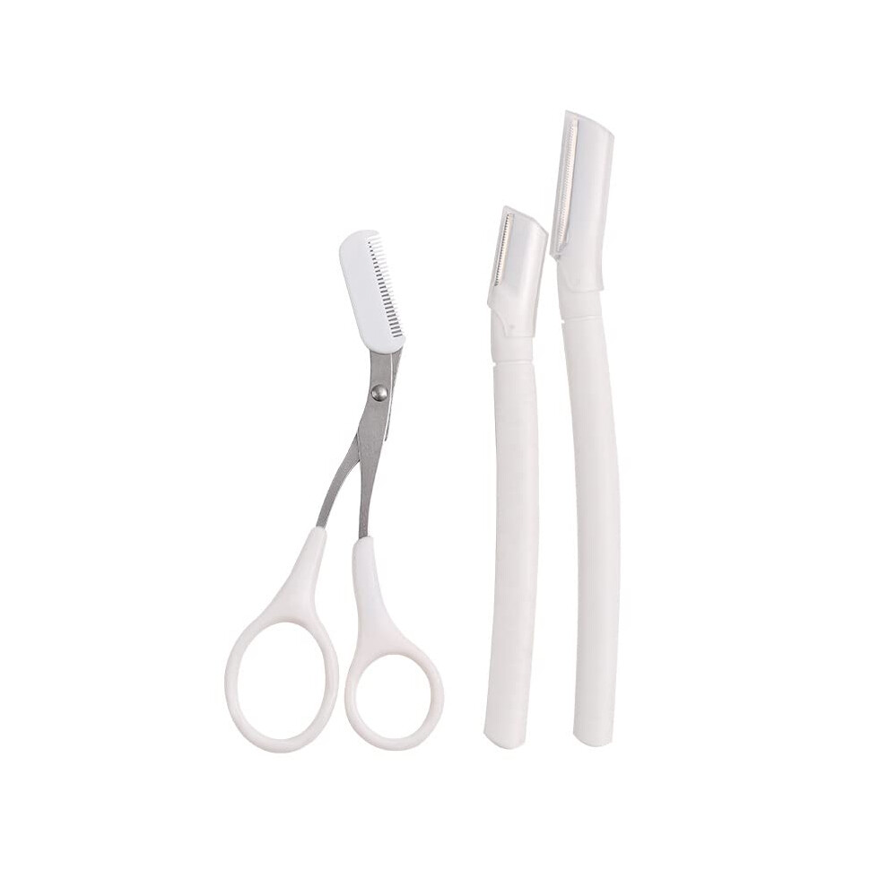 Eyebrow Razor Set 3Piece Beginner Friendly Precision Razors For Eyebrow Shaping