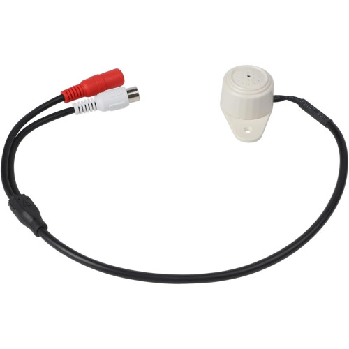 IP Camera Sound Device CCTV Microphone Audio Input White Plastic Audio Pickup Compatible With Surveillance Systems 1