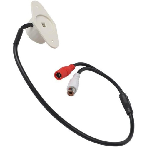 IP Camera Sound Device CCTV Microphone Audio Input White Plastic Audio Pickup Compatible With Surveillance Systems 2