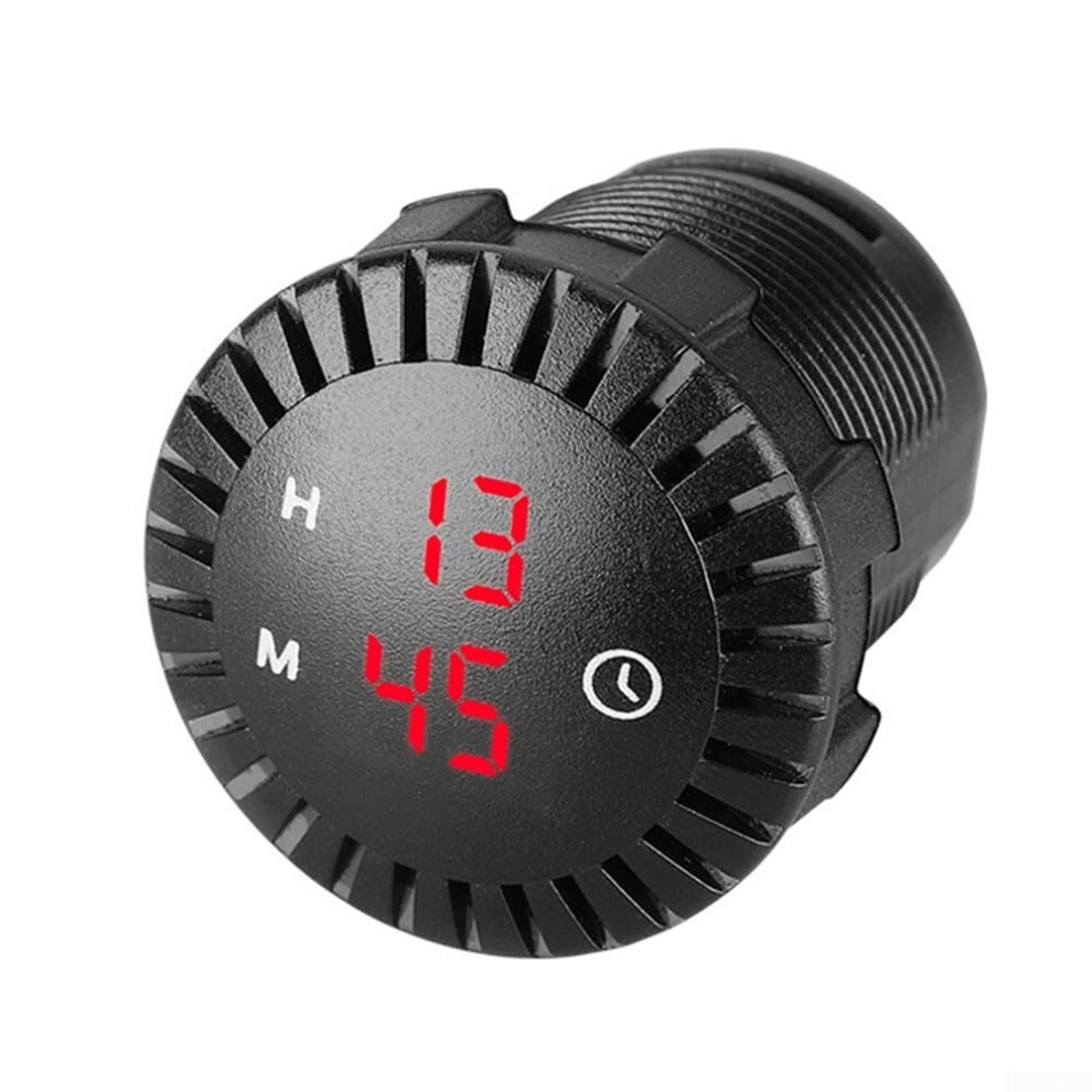 Electronic Clock For Motorcycles And Cars Waterproof Touch Display 12V 24V Red 9067246091545