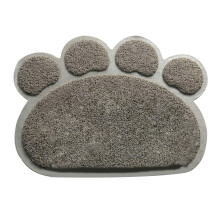 Cat Litter Mat Cat-Paw Shaped Waterproof Urine Proof-Gray