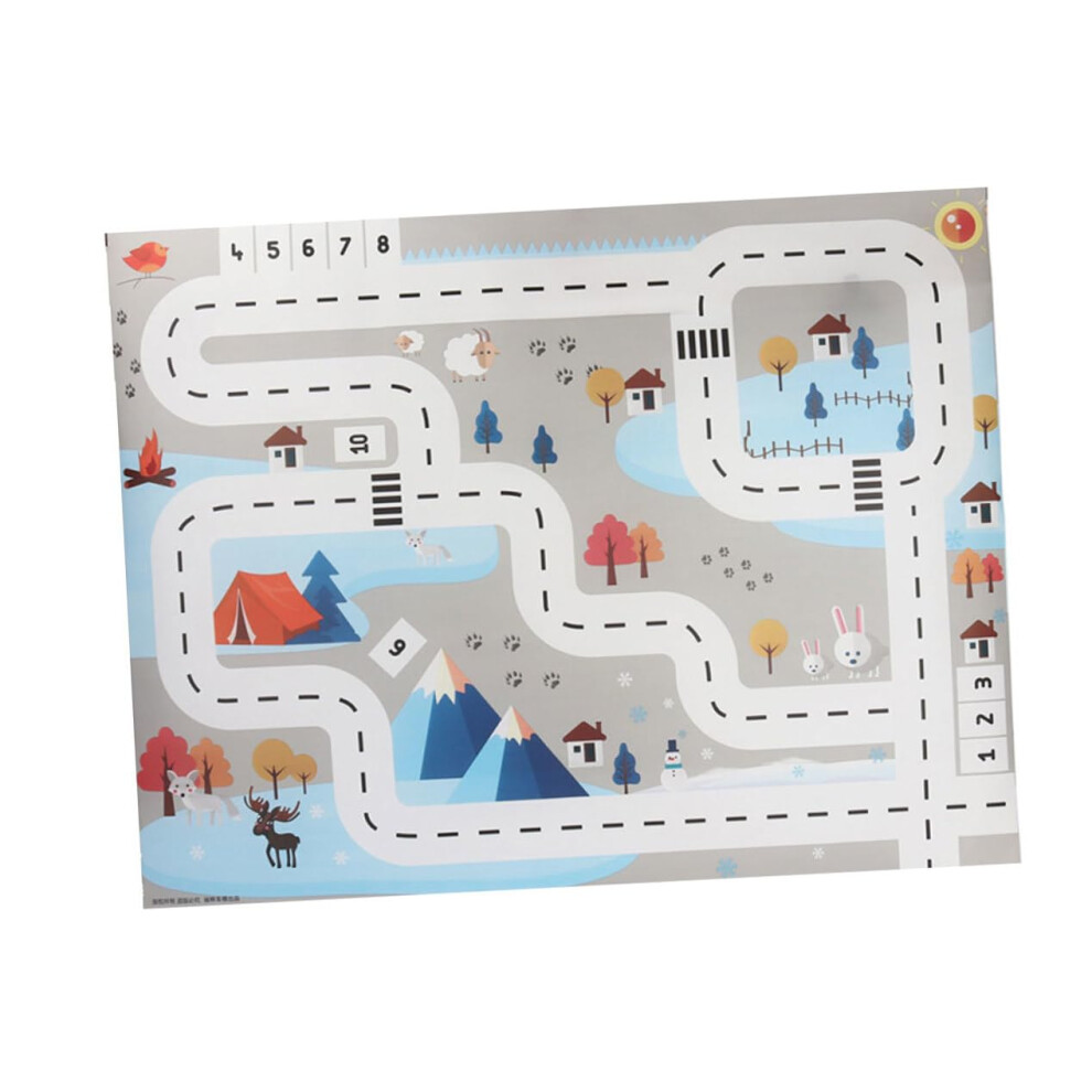 Interlocking Floor Mat Traffic Map Design Soft Crawling Play Mat Educational Early Learning Puzzle Rug