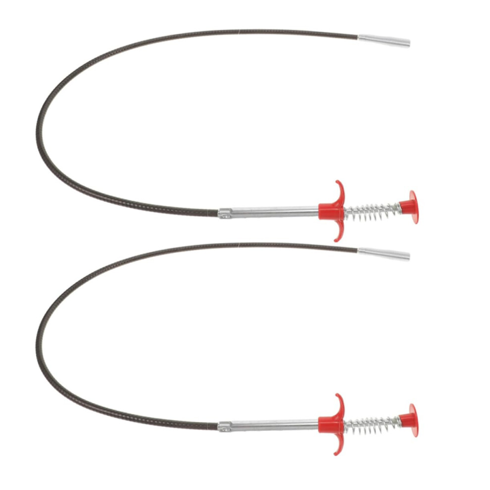 Bendable Grabber Claw Tool 2Pack Heavy Duty Long Reach Tweezers For Toilet Sink Drain Unclogging Hair Litter Pickup