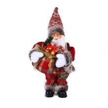 Dearadh Ardchaighdeáin Lámhdhéanta: Figiúr Nollag Santa, Figiúirí Beoite le hÉadaí Seicíní, Cruthaíonn sé Maisiúchán Nollag Gan Smál